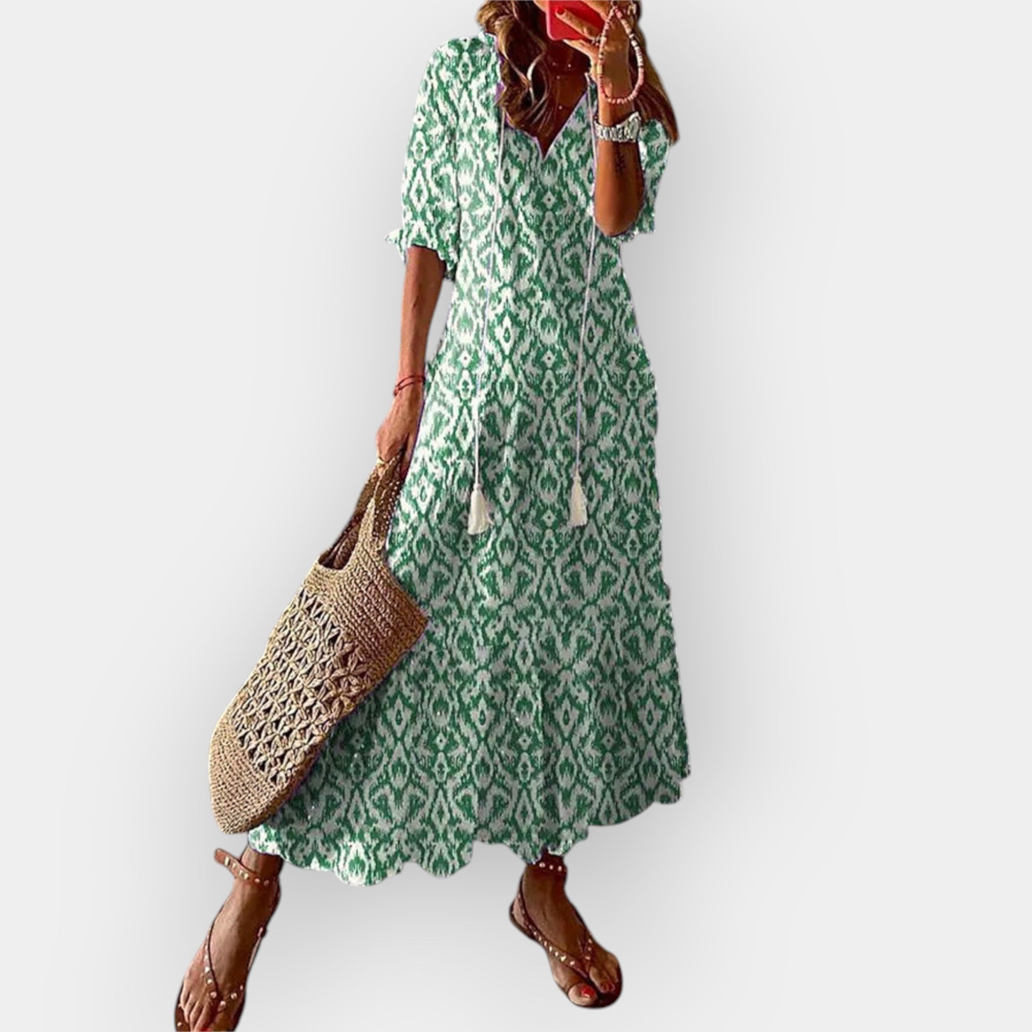 Vestido Maxi con Estilo Bohemio