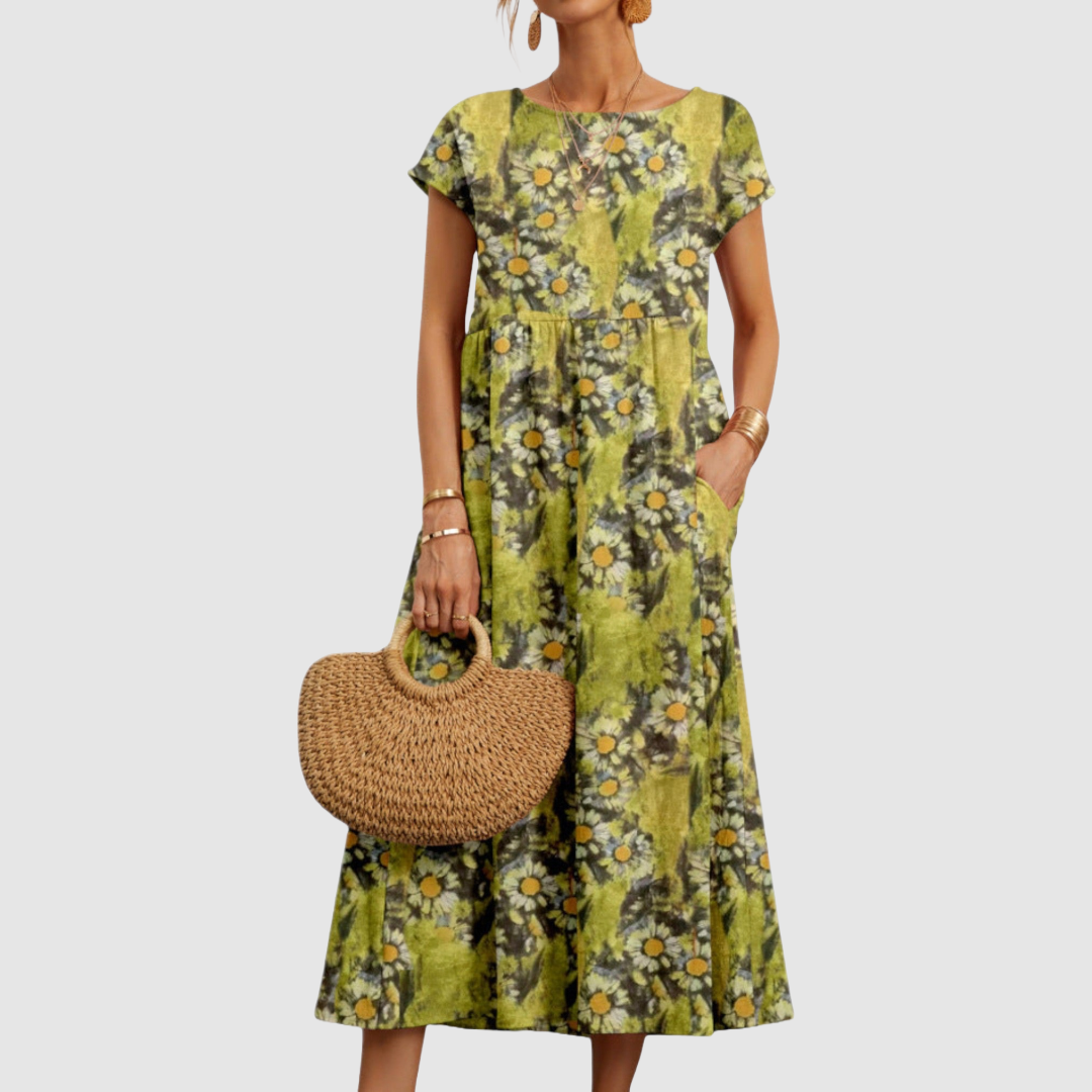 MELINDA - VESTIDO FLORAL DE BELLEZA EN FLOR