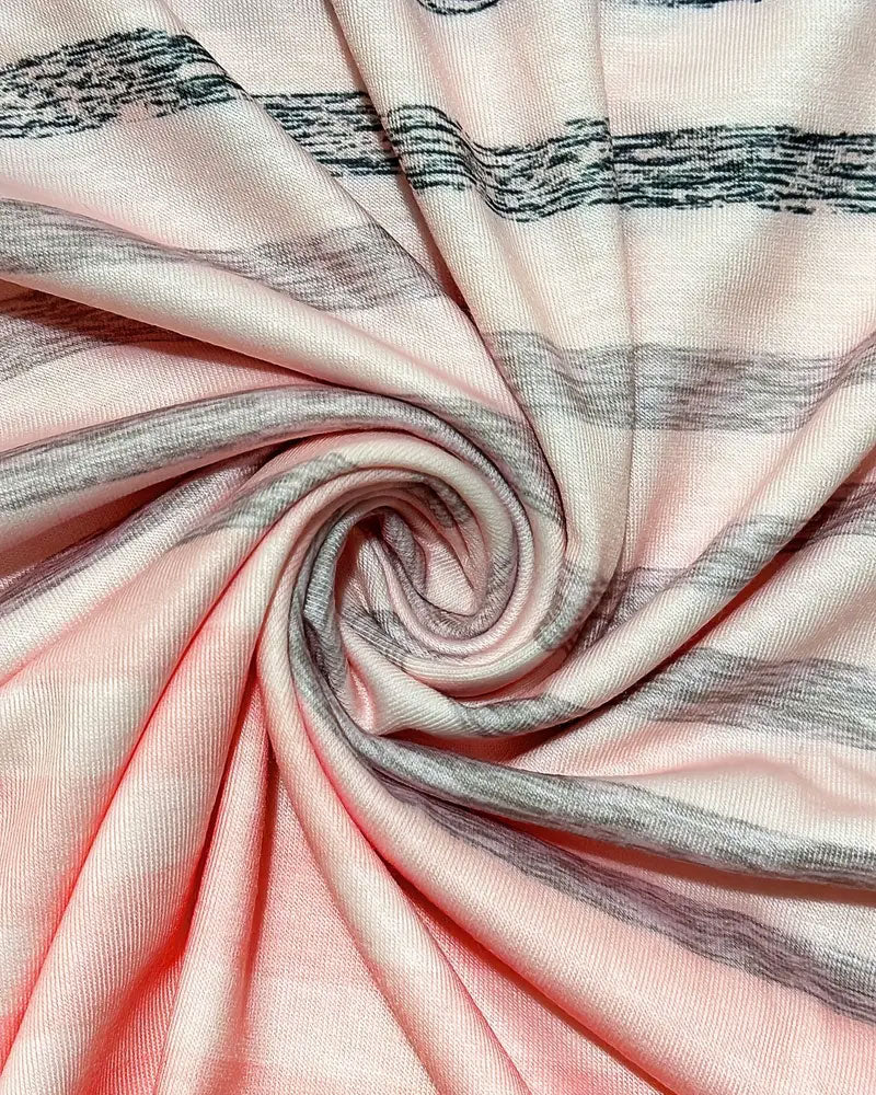 Evelyn – Camiseta de Cuello Redondo de Manga Corta a Rayas