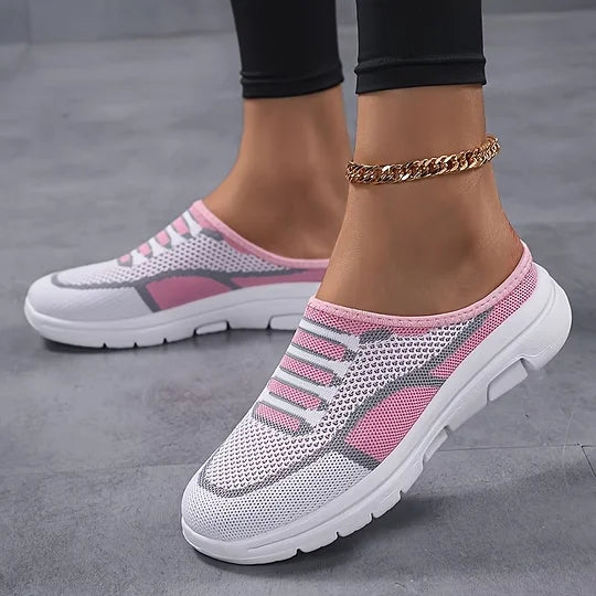 Zapatillas de mujer Slip-On de malla elegantes y transpirables