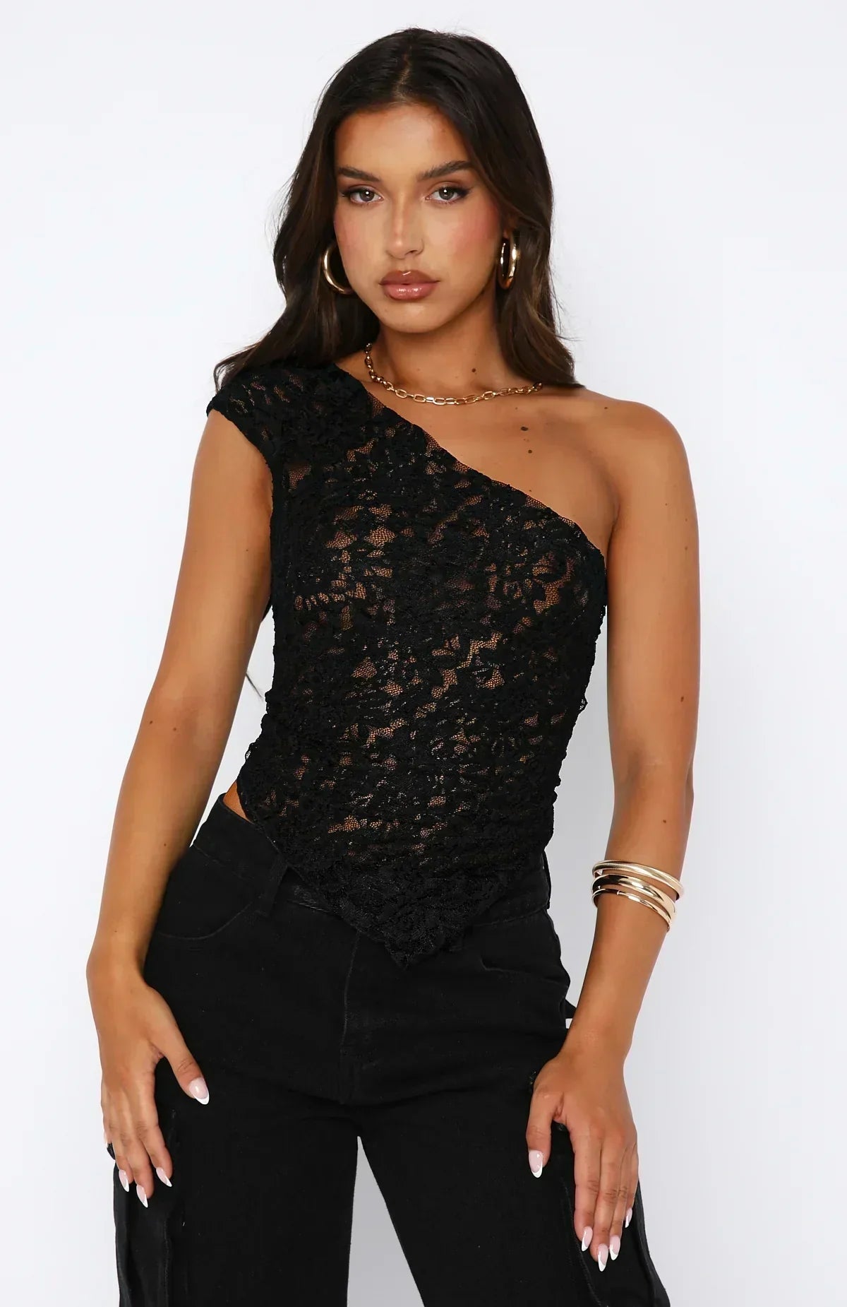 SYBIL – TOP DE TIRANTES DE ENCAJE DE VERANO PARA MUJERES