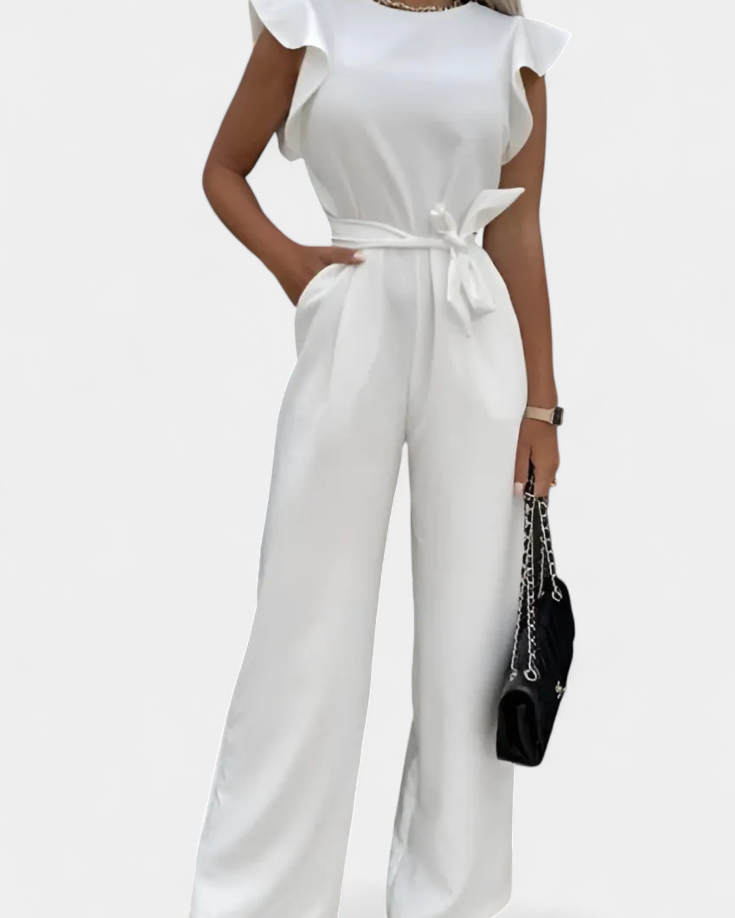 Shalonda | Mono Elegante sin Mangas con Lazo