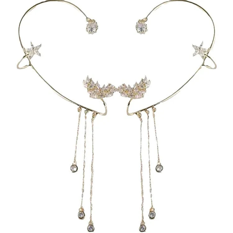 LumiStar – Pendientes de Borla Brillantes
