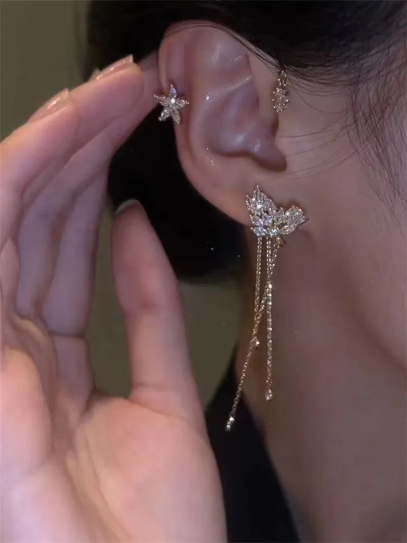 LumiStar – Pendientes de Borla Brillantes