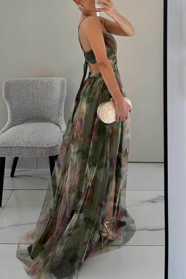 Gisele | Vestido Maxi Floral Halagador