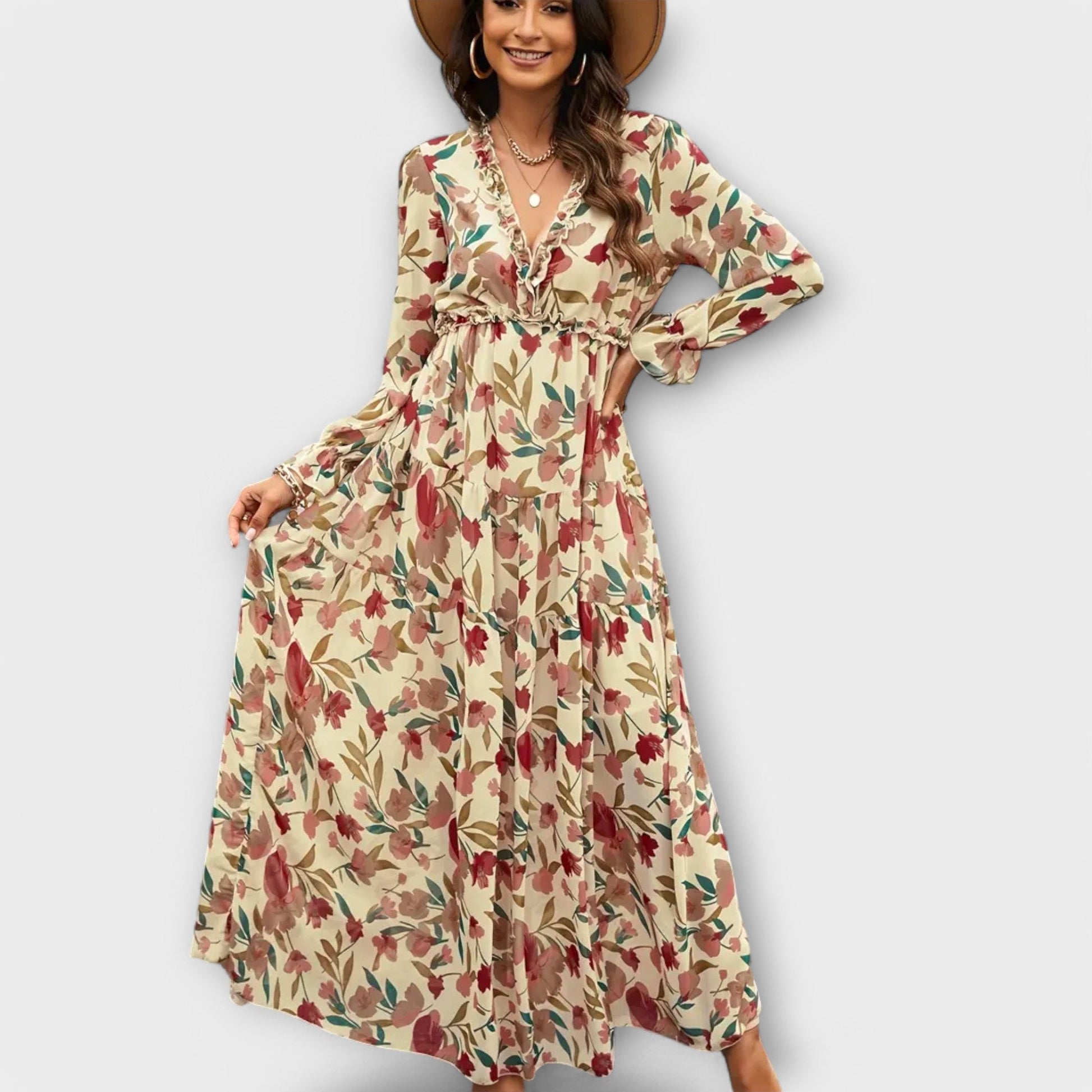 Vestido Maxi con Flores