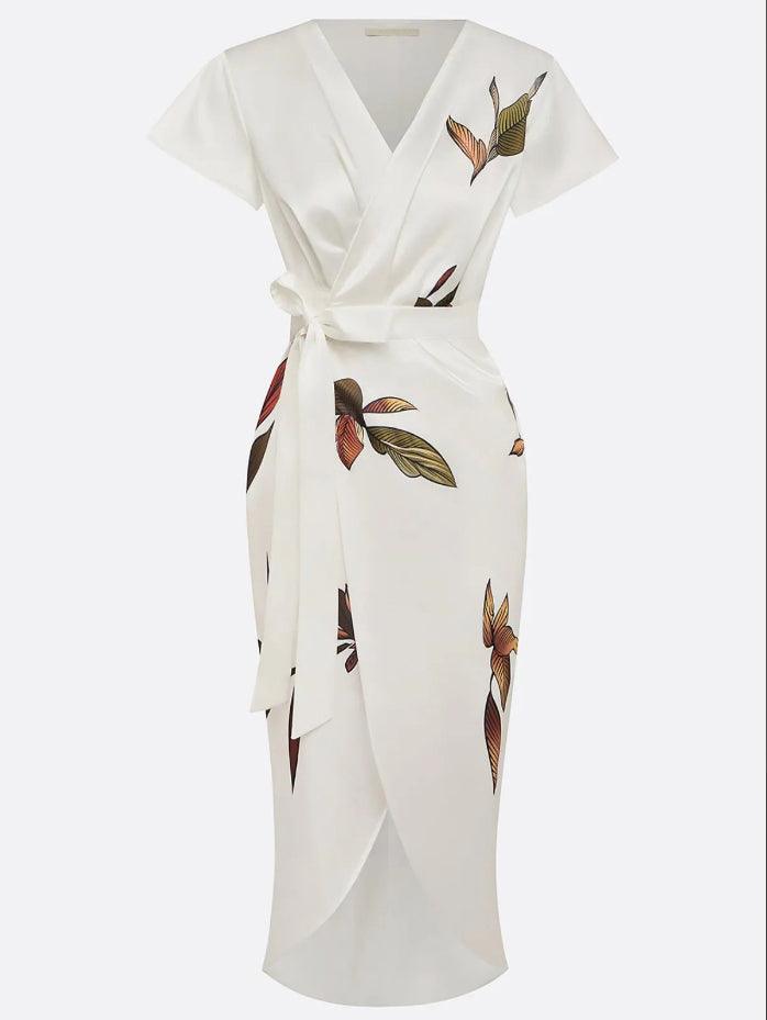Aislinn | Vestido Midi Floral Envueltos
