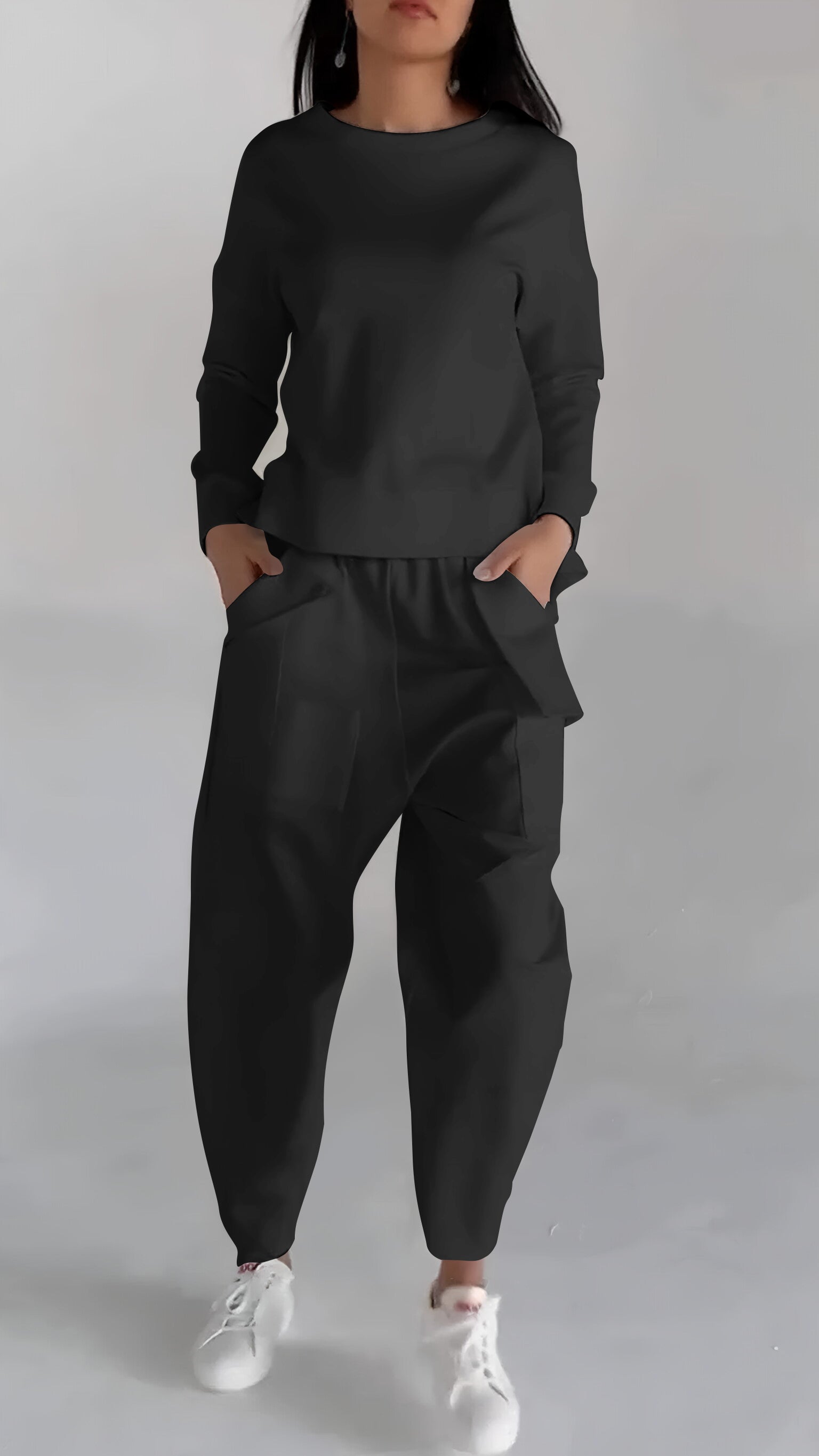 Lotte | Conjunto de Dos Piezas con Cuello Redondo y Mangas Largas