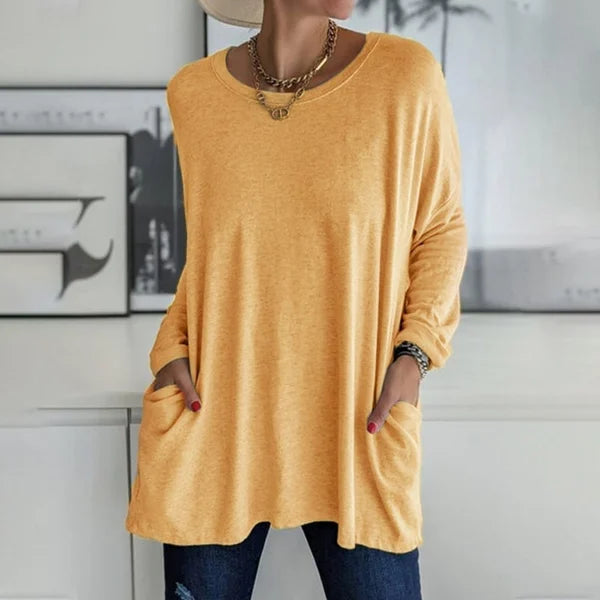 Aris | Blusa de Manga Larga con Ajuste Relajado para Mujer