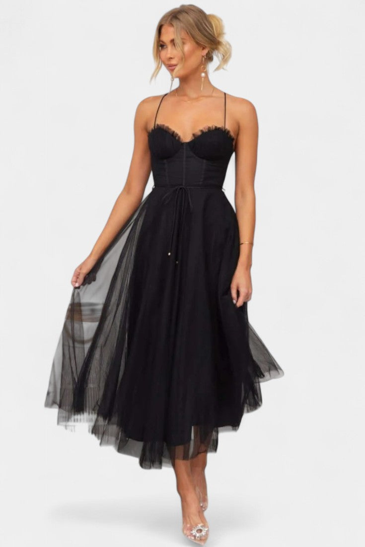 Eileen Vestido Midi de Tul