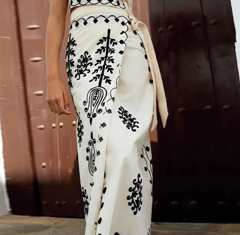 Camilla™ | Conjunto Impreso, Top y Falda