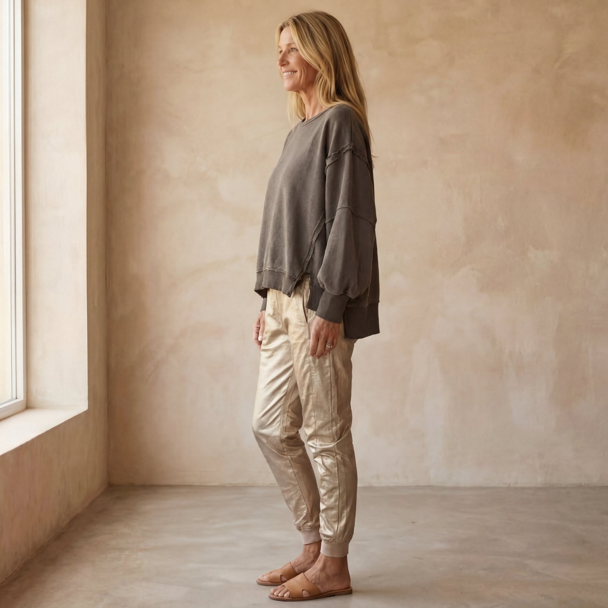 BRINA - Conjunto Casual de Top y Pantalones