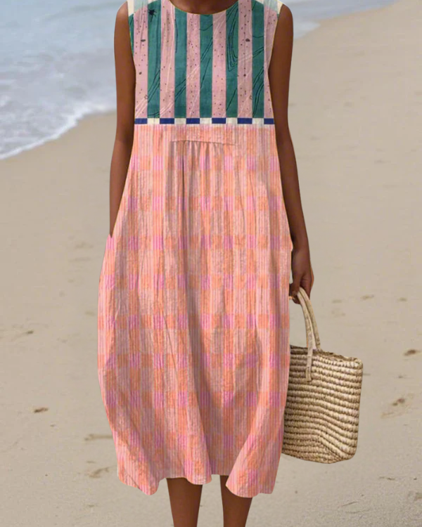 Lily | Vestido Midi Rayado