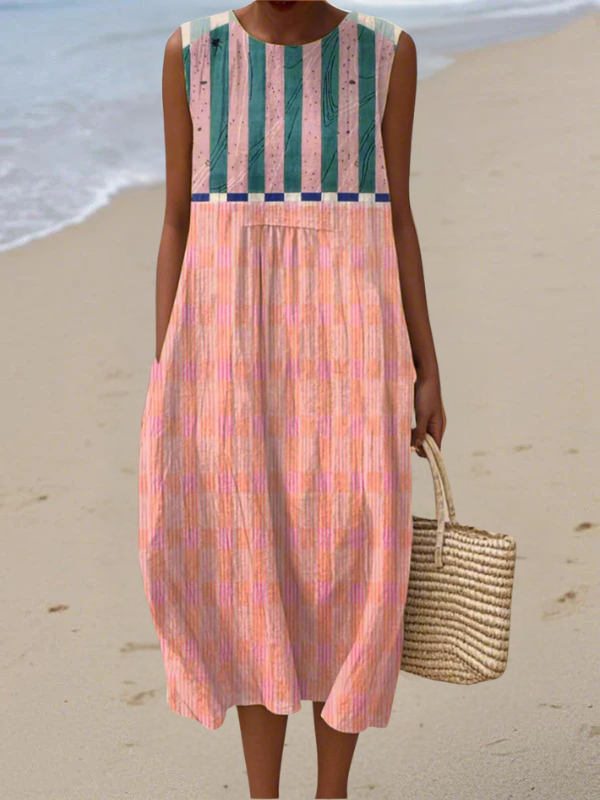 Lily | Vestido Midi Rayado