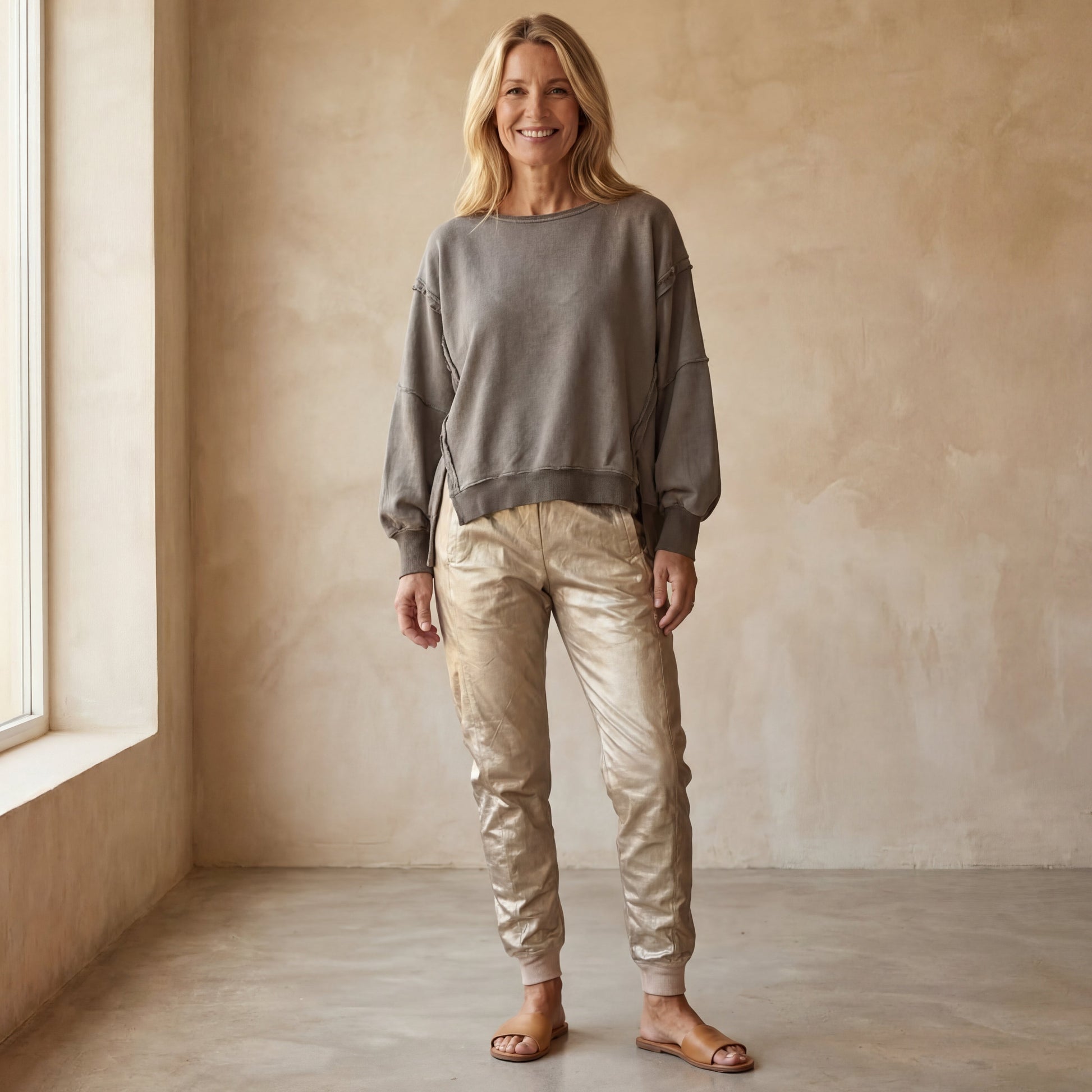 BRINA - Conjunto Casual de Top y Pantalones