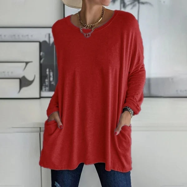 Aris | Blusa de Manga Larga con Ajuste Relajado para Mujer