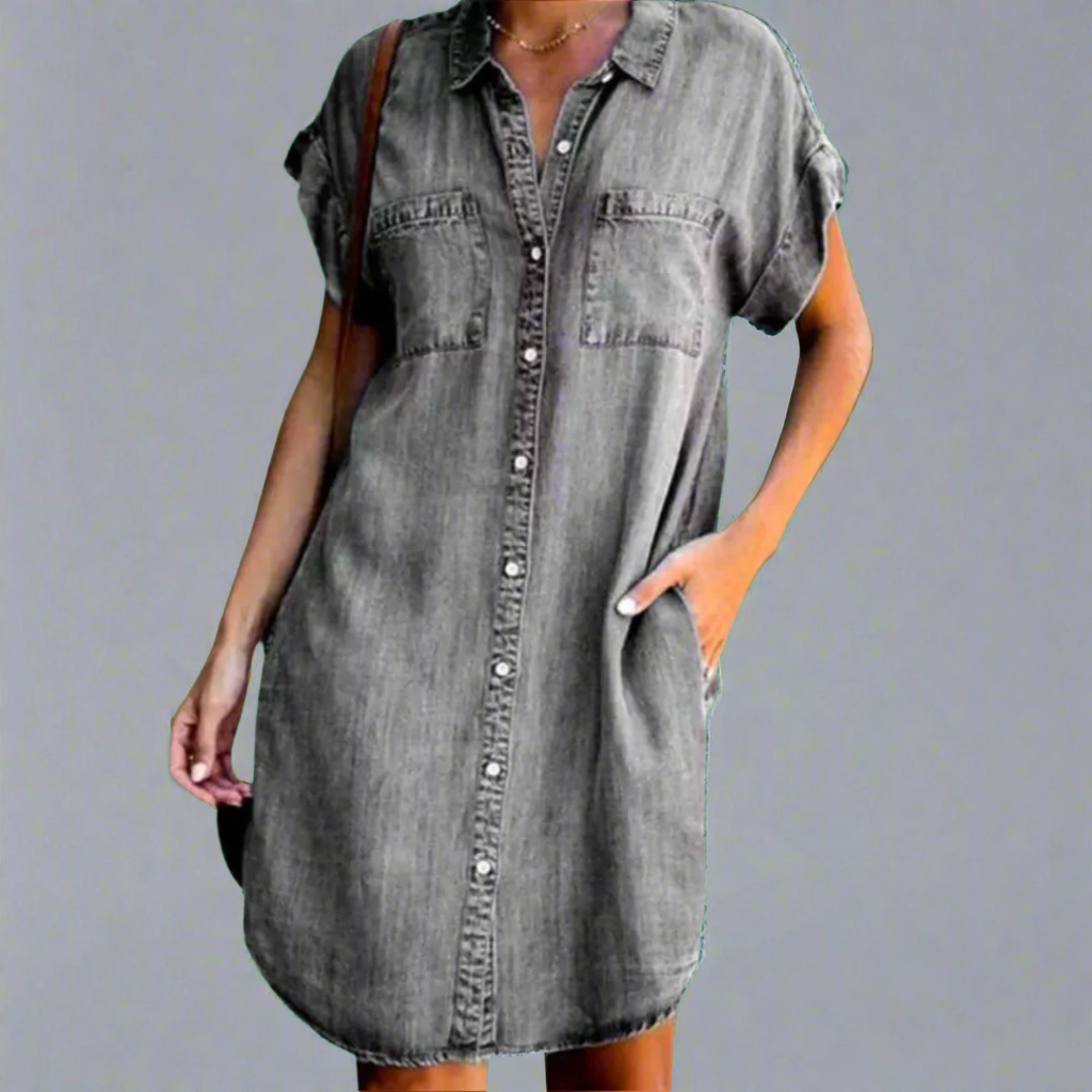 Vestido mini hecho de tela elástica