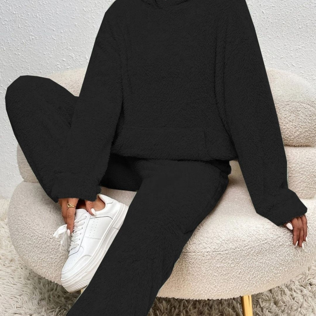 Friselia | Conjunto de invierno cómodo con capucha para mujer