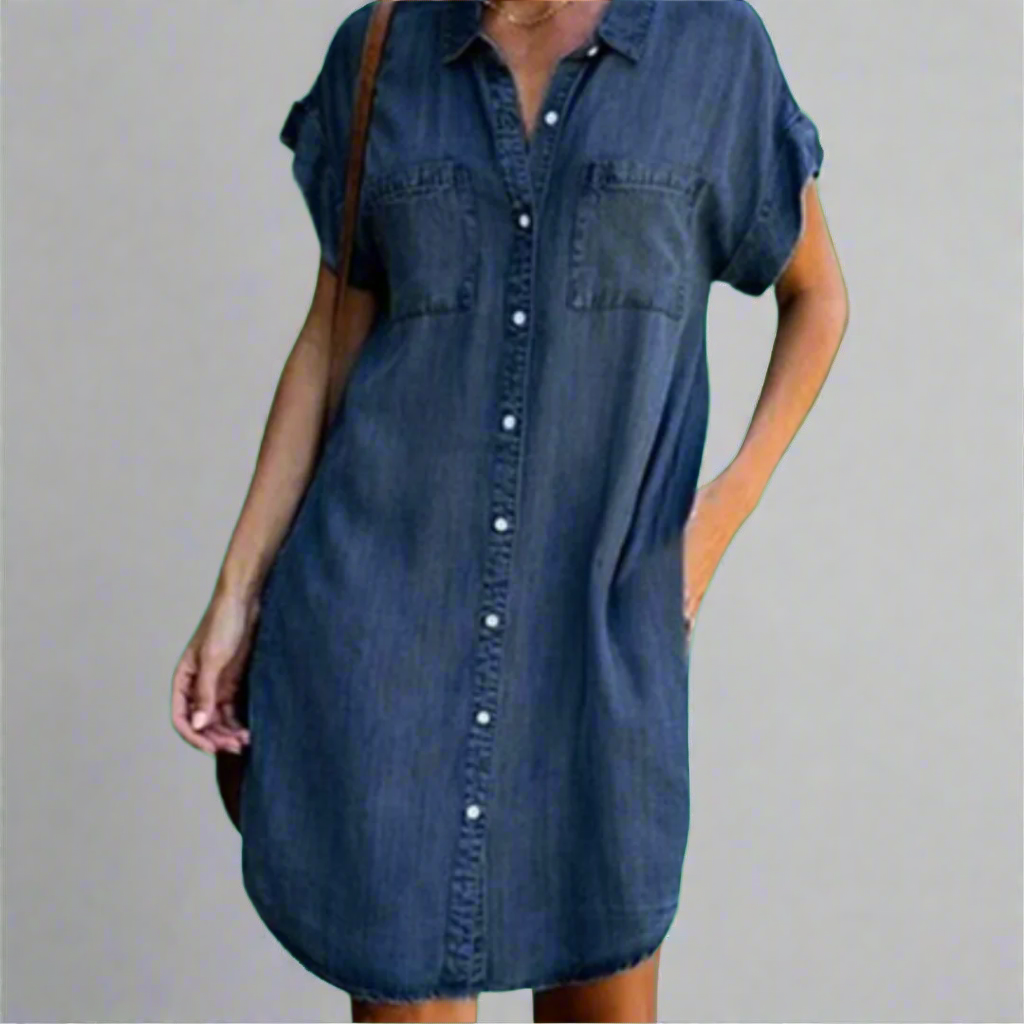 Vestido mini hecho de tela elástica