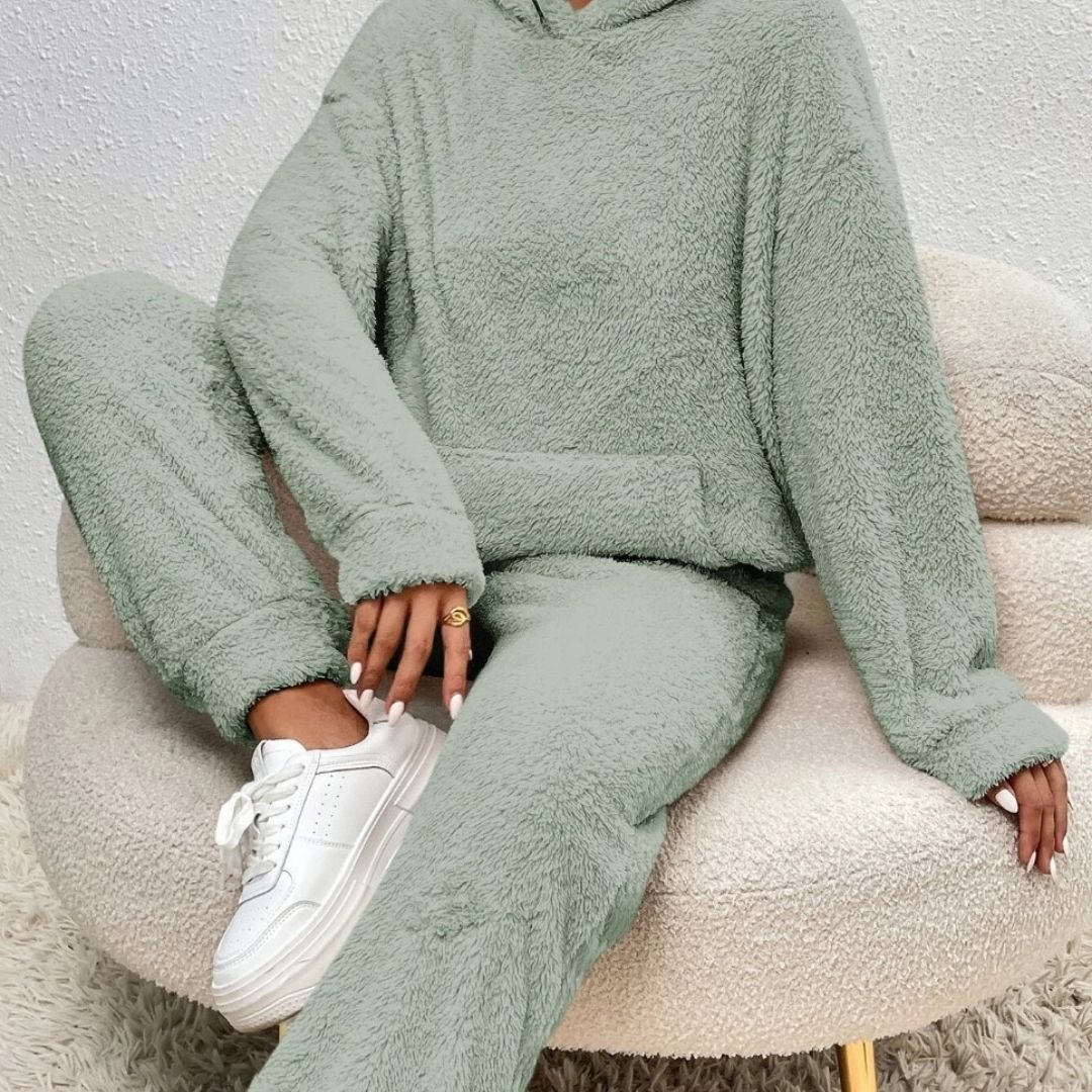 Friselia | Conjunto de invierno cómodo con capucha para mujer