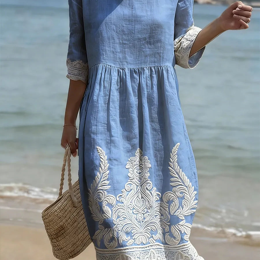 Vestido casual de mujer con estampado floral