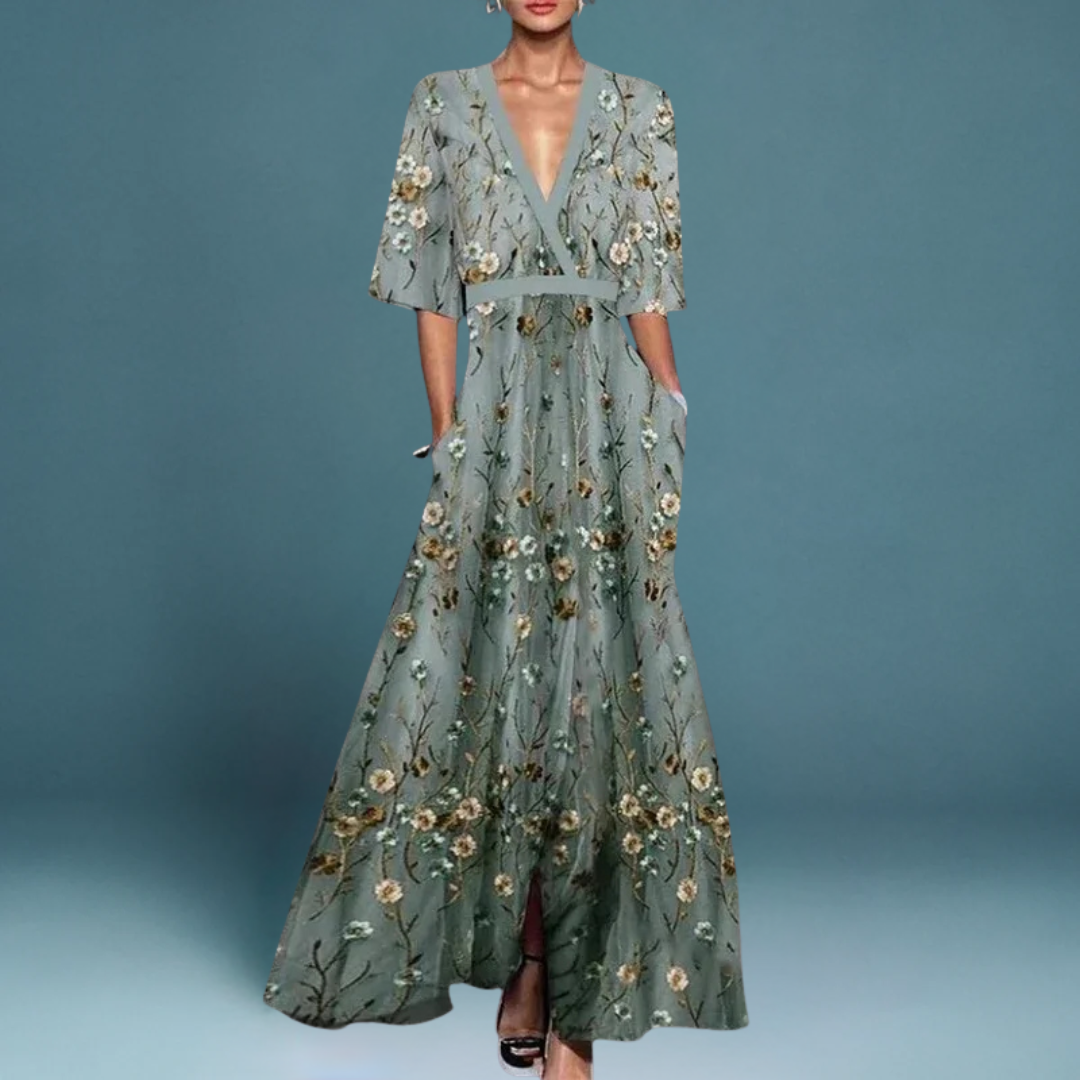 Sofia | Vestido Maxi de Flores Elegante