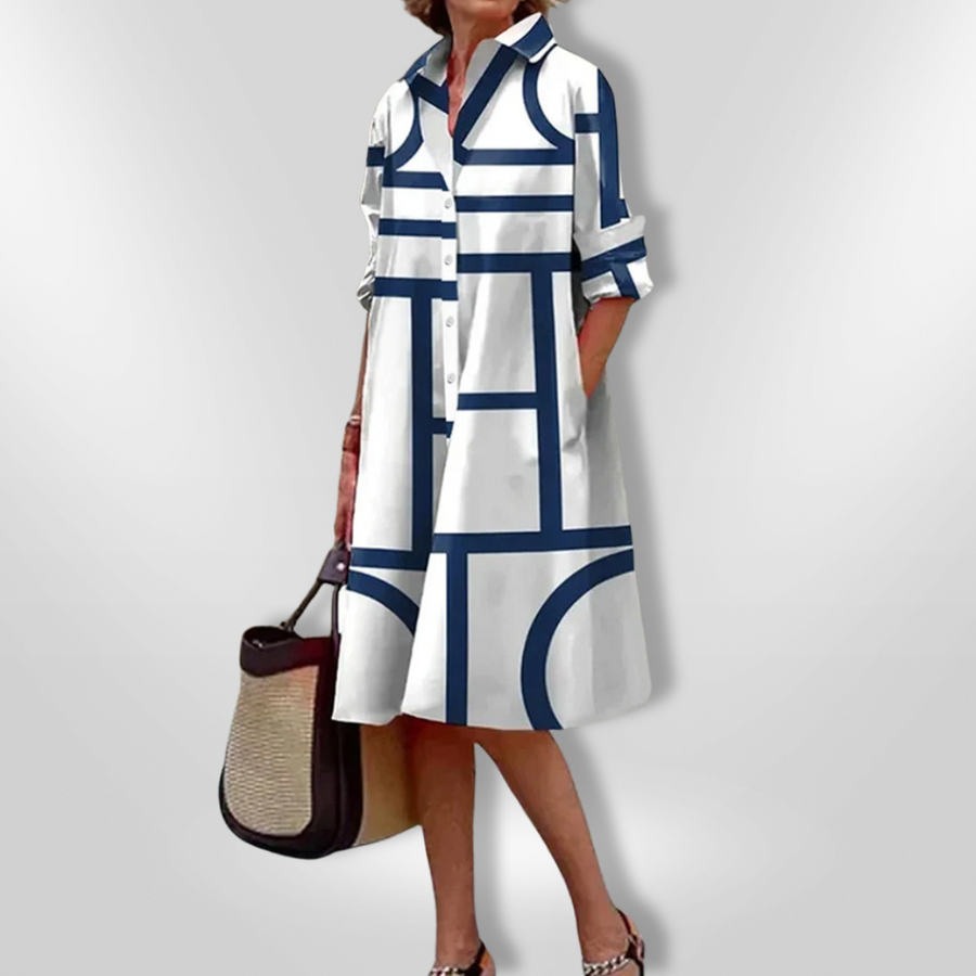LENSÉE - VESTIDO MIDI CON BOLSILLOS DEL DÍA A DÍA