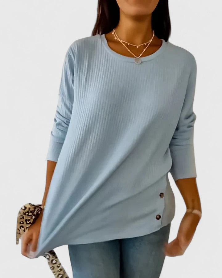RILEY – TOP RELAJADO CON BOTONES LATERALES