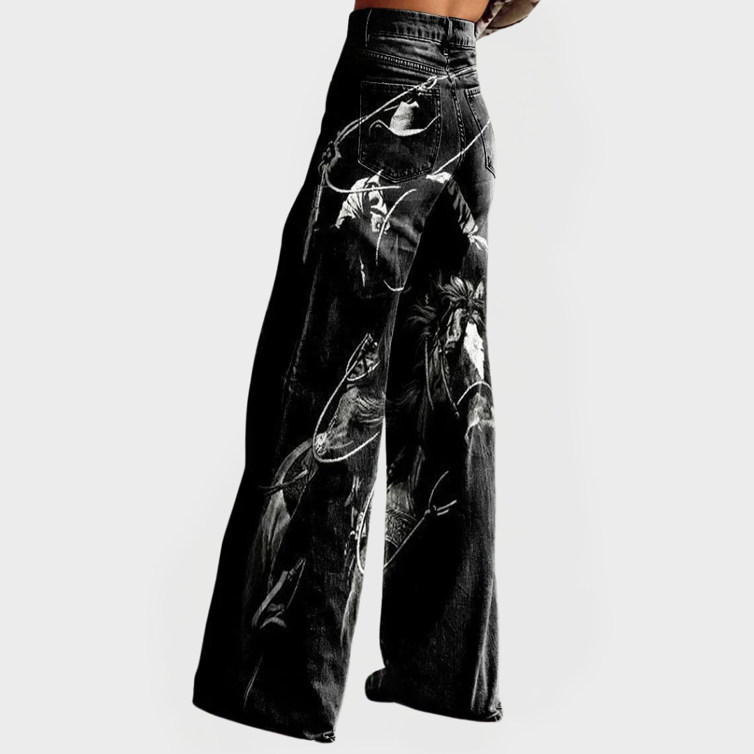Jeans Cómodos y Elegantes con Patrón