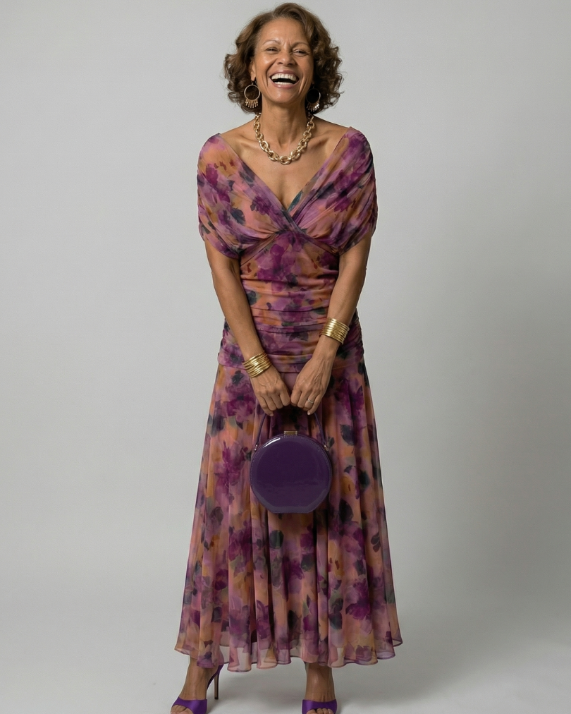 Calen | Vestido Midi Off Shoulder