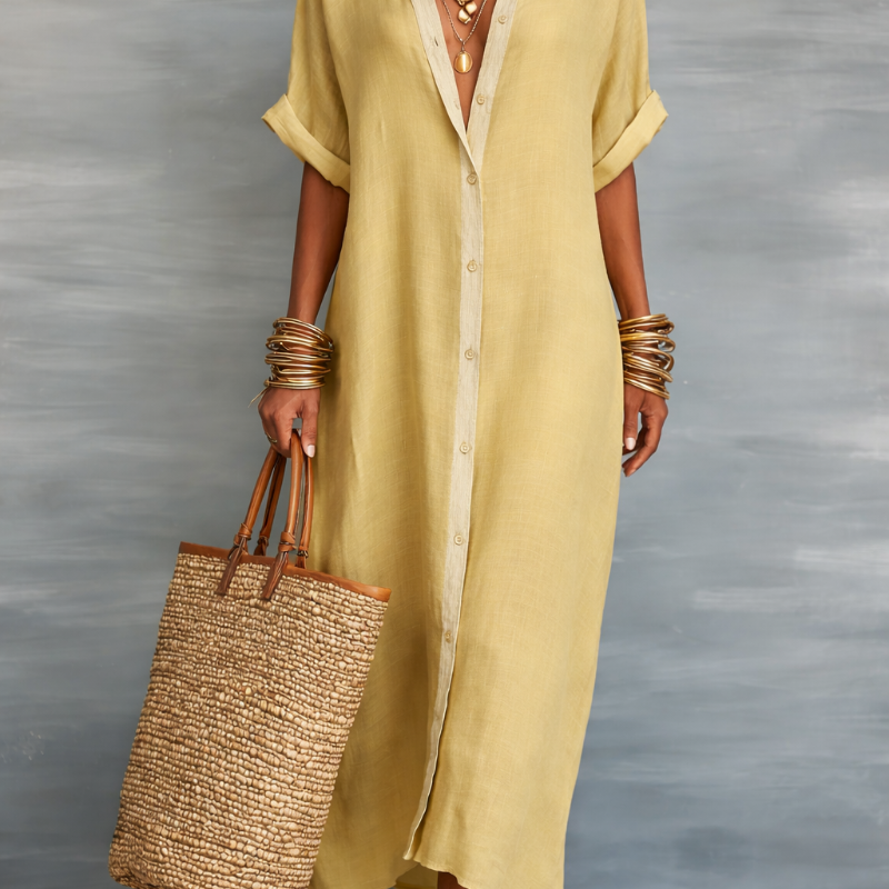 Manelle™ | Vestido Maxi con Línea Minimalista