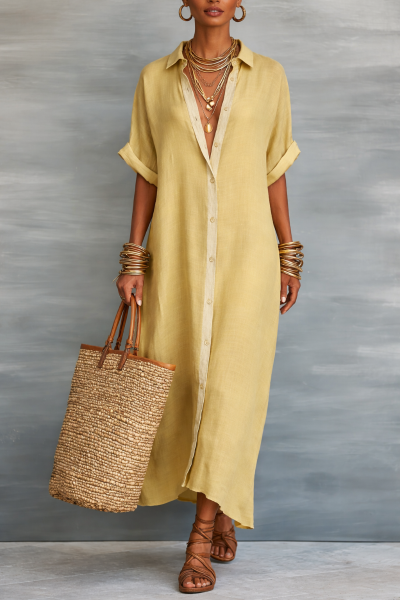 Manelle™ | Vestido Maxi con Línea Minimalista