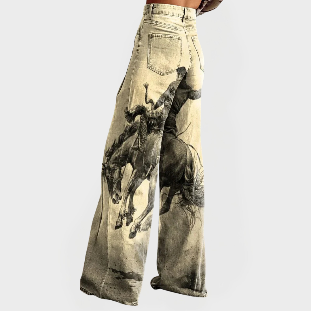 Jeans Cómodos con Piernas Anchas y Corte Relajado