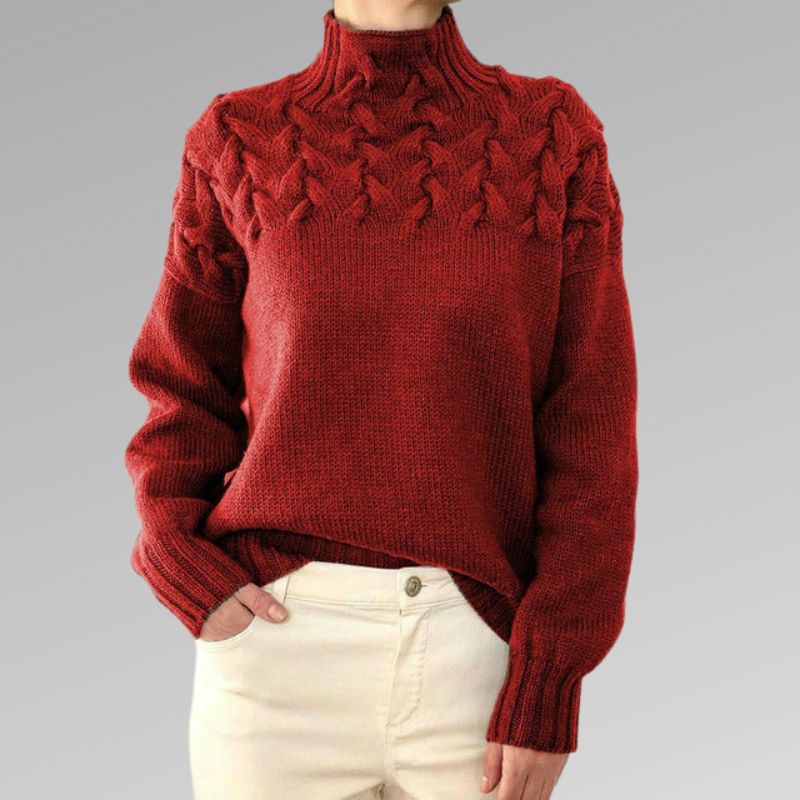 Zayla™ Elegante y Cálido con Cuello Alto