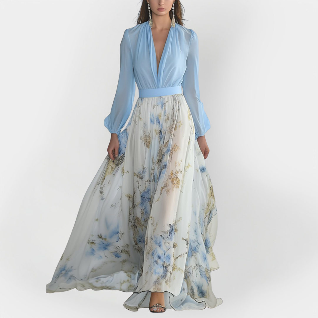 Vestido Maxi con Diseño Floral