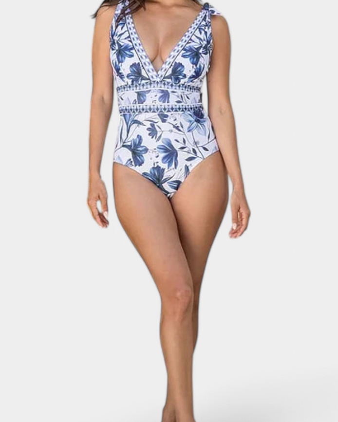 Ahria | Conjunto de Traje de Baño de Una Pieza Floral