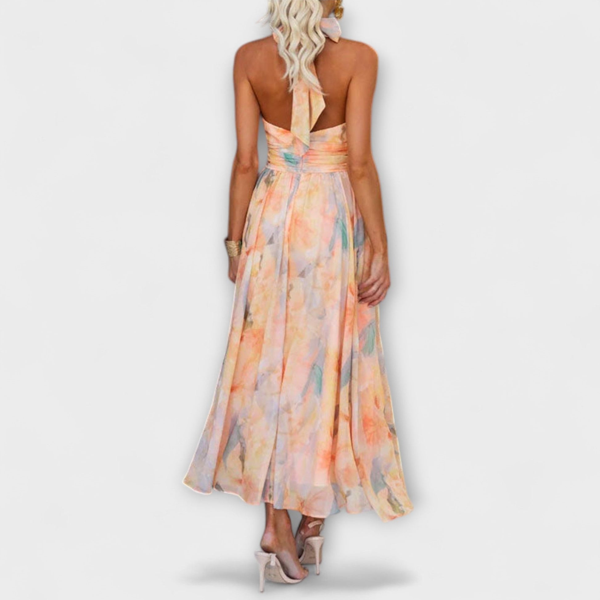 Vestido Maxi con Acuarela
