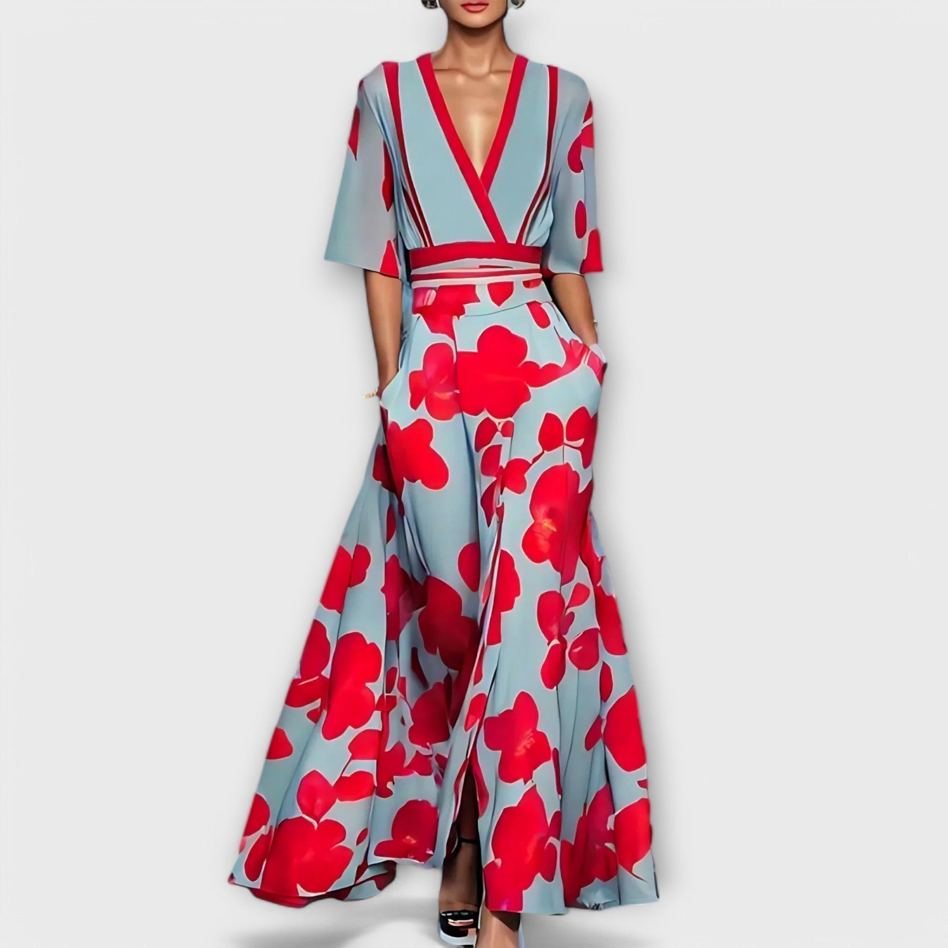 Elise - Vestido Elegante en Flores