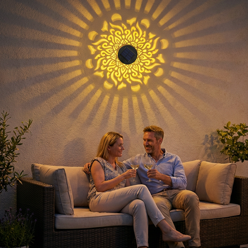 MandalaGlow — Lámpara Solar de Jardín |
