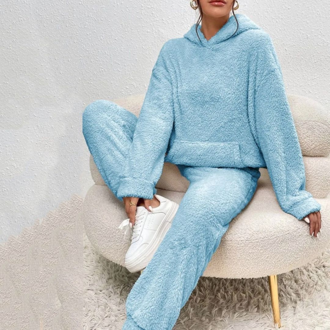 Friselia | Conjunto de invierno cómodo con capucha para mujer