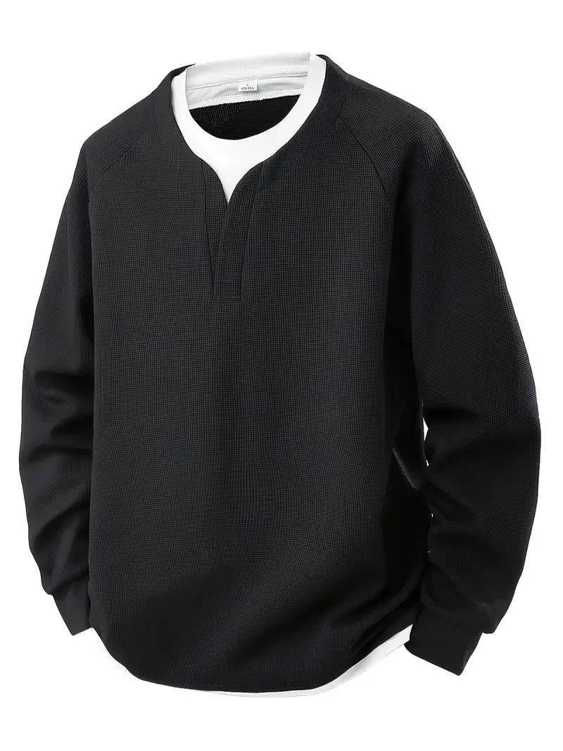 JAMES – SUDADERA CAPA TEXTURADA CON ESCOTE EN V