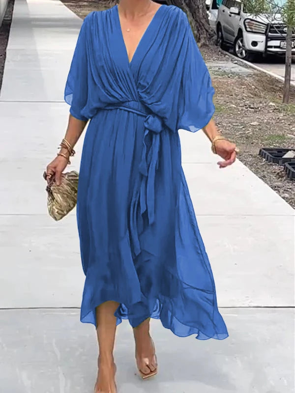 MARJORIE - VESTIDO DE CHIFFON SOFISTICADO
