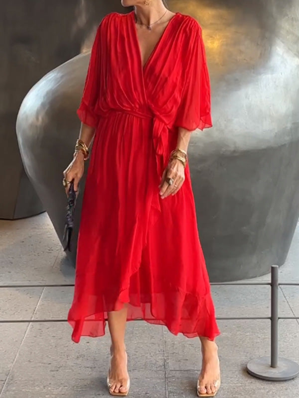 MARJORIE - VESTIDO DE CHIFFON SOFISTICADO