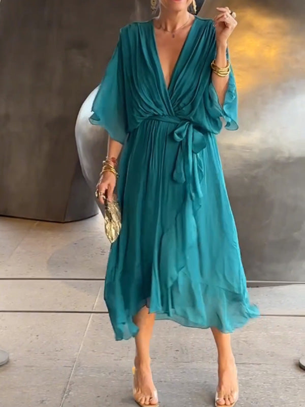 MARJORIE - VESTIDO DE CHIFFON SOFISTICADO