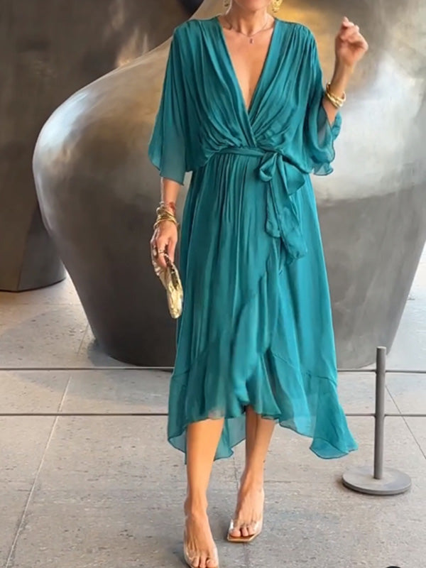 MARJORIE - VESTIDO DE CHIFFON SOFISTICADO