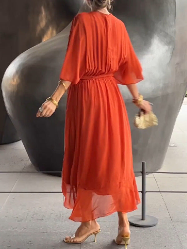 MARJORIE - VESTIDO DE CHIFFON SOFISTICADO