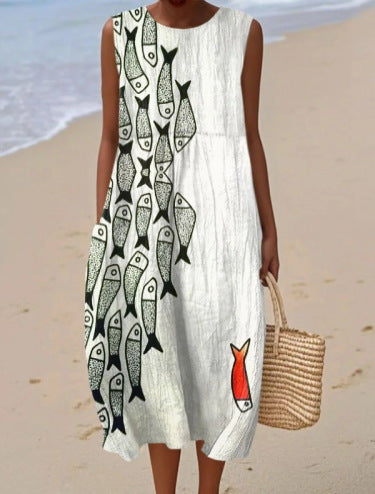 Lisboa | Vestido Midi Sardinas