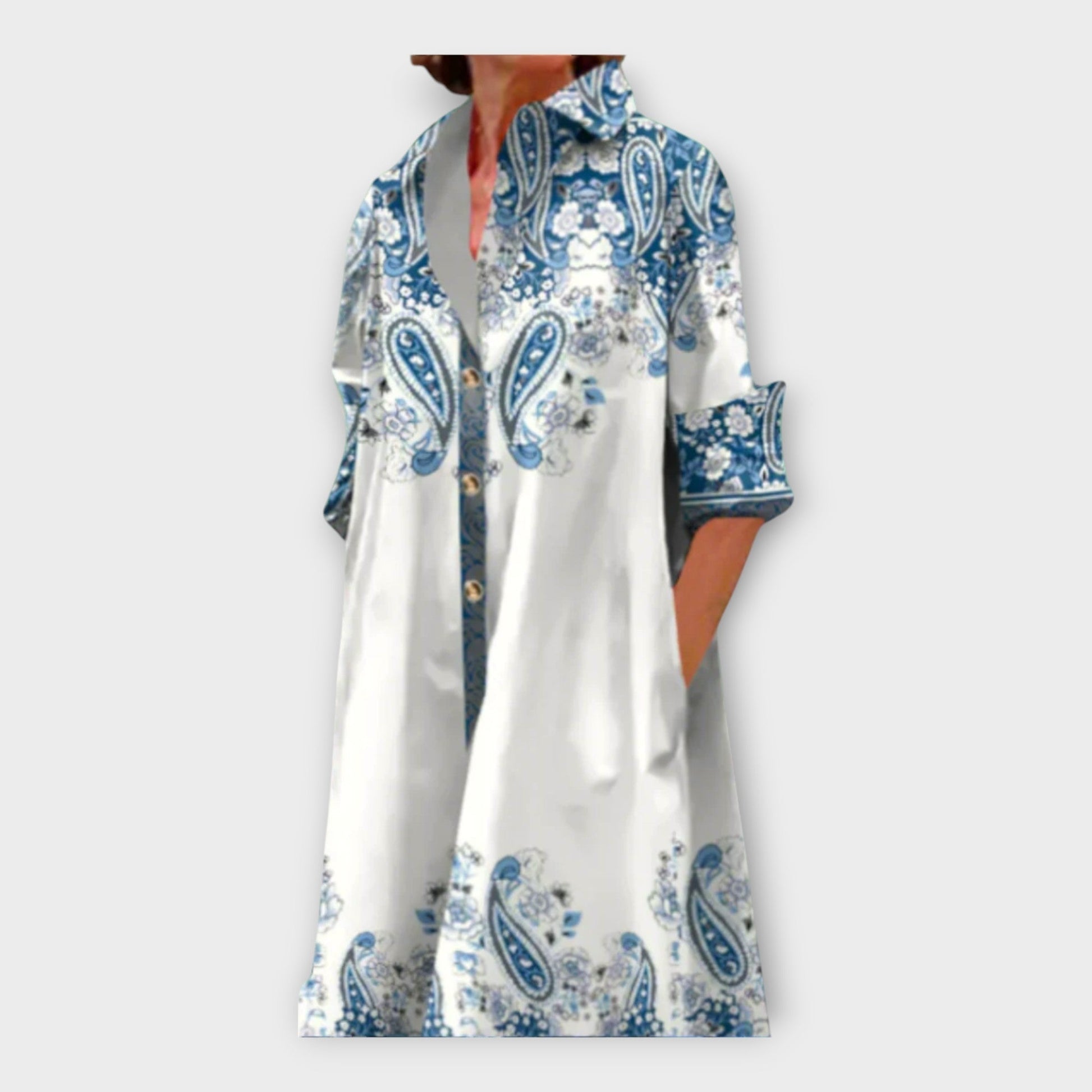Vestido Hecho a Mano con Patrón Geométrico