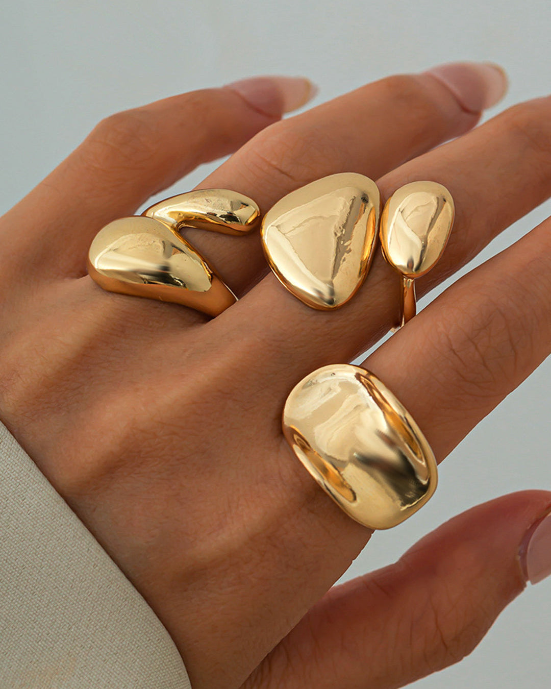 Anillos Irregulares de Metal