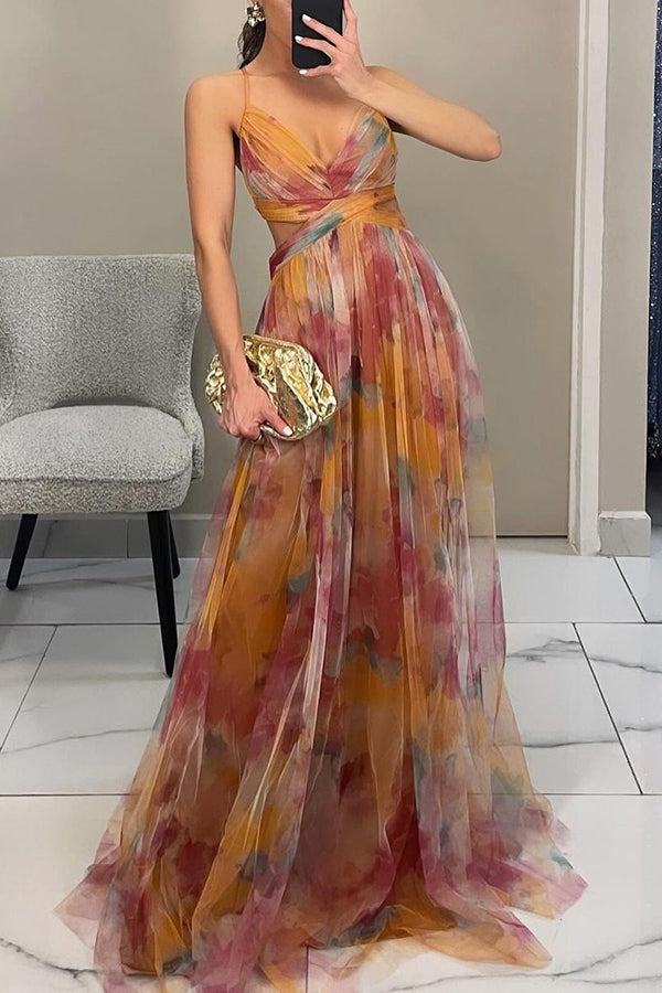 Gisele | Vestido Maxi Floral Halagador